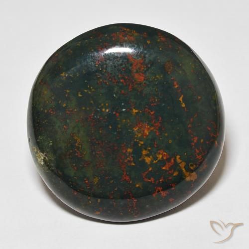 34.68 ct Round Bloodstone, 27.2 mm From Madagascar, Photo A