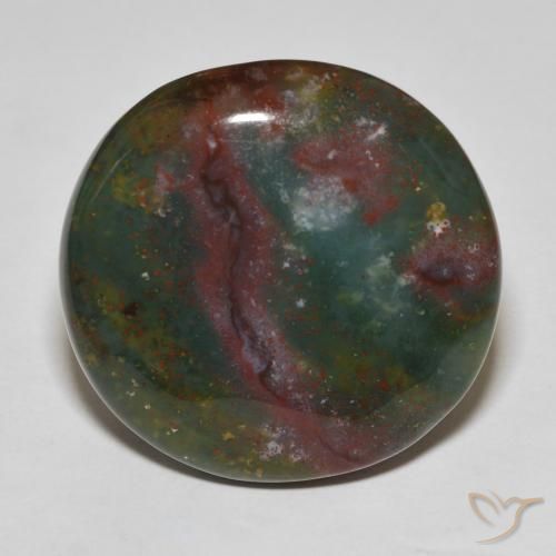 31.03 ct Round Bloodstone, 26.9 mm From Madagascar, Photo A
