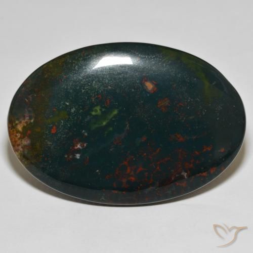 70.16 ct Oval Bloodstone, 47.3 x 32.4 mm From Madagascar, Photo A