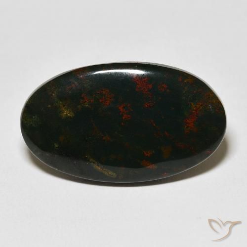 18.45ct Natural Multicolor Bloodstone, Oval, Opaque