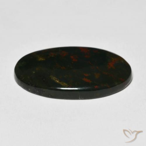 Bloodstone Gemstone in 28.8 x 17 mm Size for Sale, Bloodstone Stone in Multicolor Color