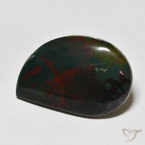 23.12 ct Multicolor Bloodstone Stone, Natural Bloodstone in Fancy Cabochon Shape for Sale