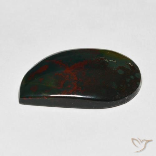 Bloodstone Gemstone in 28.2 x 19.2 mm Size for Sale, Bloodstone Stone in Multicolor Color