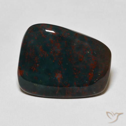 16.09ct Natural Green and Red Bloodstone, Fancy, Opaque