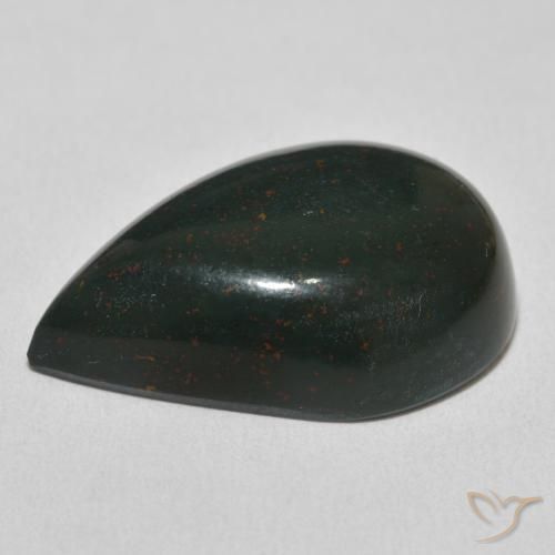 Bloodstone Gemstone in 25 x 18 mm (calibrated) Size for Sale, Bloodstone Stone in Green and Red Color