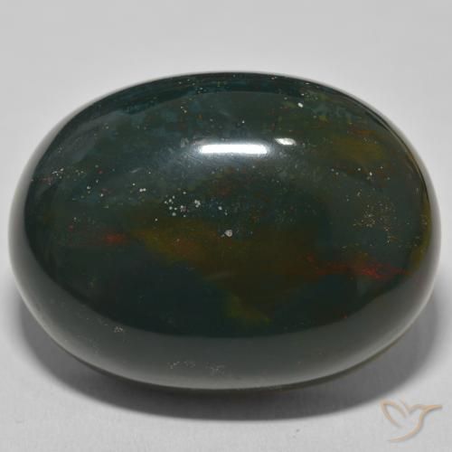 88.29ct Natural Forest Green Bloodstone, Oval, Opaque