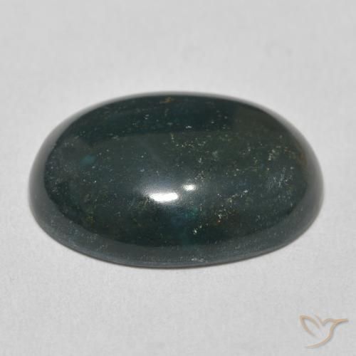 Bloodstone Gemstone in 20.1 x 16.3 mm Size for Sale, Bloodstone Stone in Multicolor Green Color