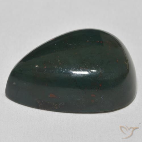 Bloodstone Gemstone in 25 x 18 mm (calibrated) Size for Sale, Bloodstone Stone in Multicolor Green Color