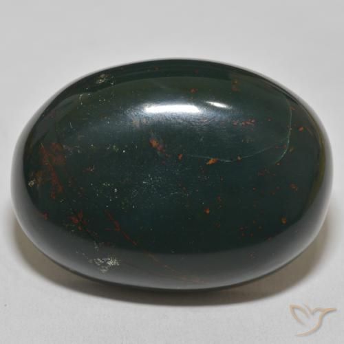 102.70ct Natural Dark Green Bloodstone, Oval, Opaque