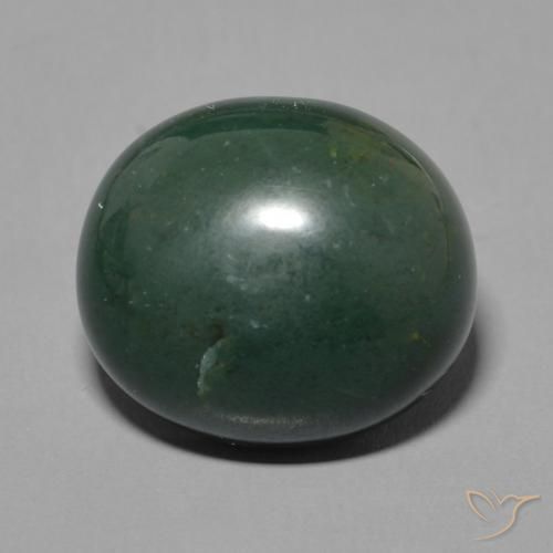 7.92ct Natural Deep Green Bloodstone, Oval, Opaque