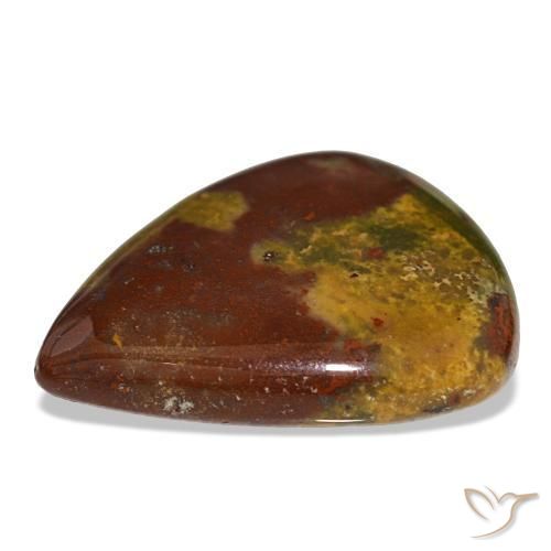 Bloodstone Gemstone in 27.2 x 22.9 mm Size for Sale, Bloodstone Stone in Multicolor Color