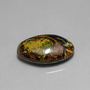 11.02 ct Multicolor Boulder Opal Stone, Natural Boulder Opal in Fancy Cabochon Shape for Sale