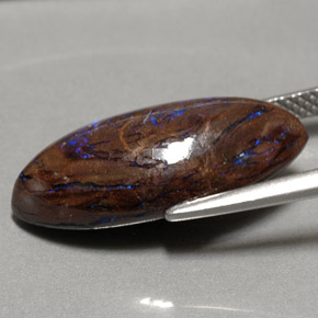 Boulder Opal Gemstone in 20.7 x 10.5 mm Size for Sale, Boulder Opal Stone in Multicolor Color