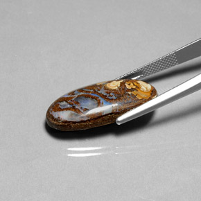 Boulder Opal Gemstone in 25.8 x 12.2 mm Size for Sale, Boulder Opal Stone in Multicolor Color