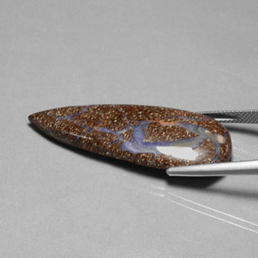 Boulder Opal Gemstone in 43.3 x 18 mm Size for Sale, Boulder Opal Stone in Multicolor Color