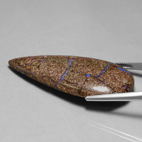 Boulder Opal Gemstone in 48.9 x 23.6 mm Size for Sale, Boulder Opal Stone in Multicolor Color