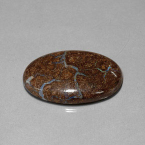27.95 ct Multicolor Boulder Opal Stone, Natural Boulder Opal in Oval Cabochon Shape for Sale