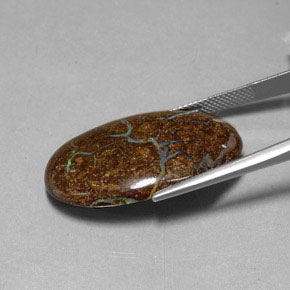 Boulder Opal Gemstone in 30.7 x 20.3 mm Size for Sale, Boulder Opal Stone in Multicolor Color