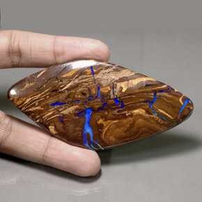 206.20 ct Multicolor Boulder Opal Stone, Natural Boulder Opal in Fancy Cabochon Shape for Sale