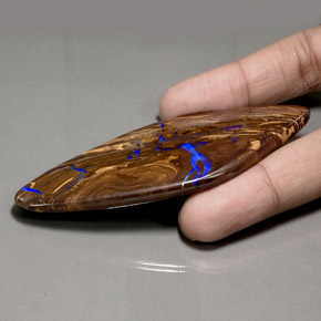 Boulder Opal Gemstone in 87.4 x 42.4 mm Size for Sale, Boulder Opal Stone in Multicolor Color