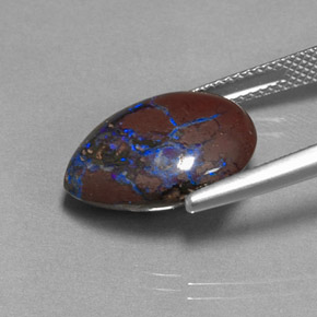 Boulder Opal Gemstone in 16.6 x 13.4 mm Size for Sale, Boulder Opal Stone in Multicolor Color