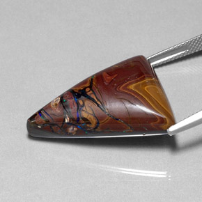 Boulder Opal Gemstone in 26.7 x 21.3 mm Size for Sale, Boulder Opal Stone in Multicolor Color