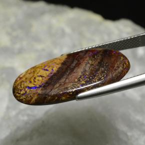 Boulder Opal Gemstone in 28.8 x 14.7 mm Size for Sale, Boulder Opal Stone in Multicolor Color