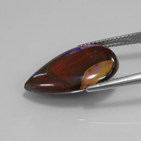 Boulder Opal Gemstone in 20.3 x 13.1 mm Size for Sale, Boulder Opal Stone in Multicolor Color