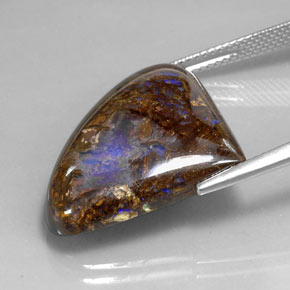 Boulder Opal Gemstone in 26.5 x 19.6 mm Size for Sale, Boulder Opal Stone in Multicolor Color