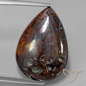 13.35 カラットのペア ボルダー オパール、21.4 x 15 mm、オーストラリア産, Photo A