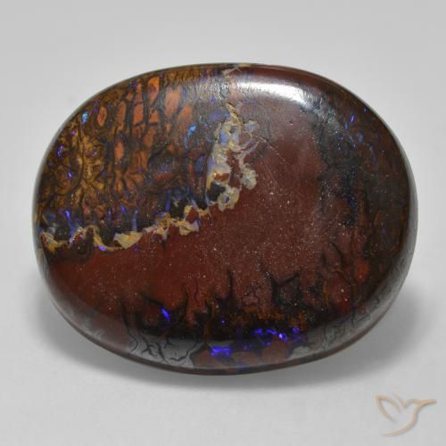 22.54ct Natural Multicolor Boulder Opal, Oval, Opaque