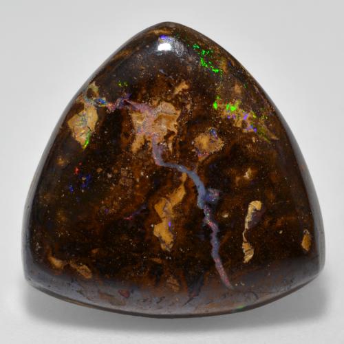 21.6ct Trillion Cabochon Multicolor Boulder Opal for sale thumb image of 21.6ct Trillion Cabochon Multicolor Boulder Opal (ID: 321846)