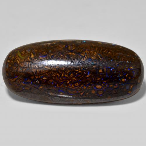 21ct Oval Cabochon Multicolor Boulder Opal for sale thumb image of 21ct Oval Cabochon Multicolor Boulder Opal (ID: 321920)
