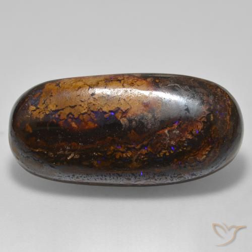21.32ct Natural Multicolor Boulder Opal, Oval, Opaque
