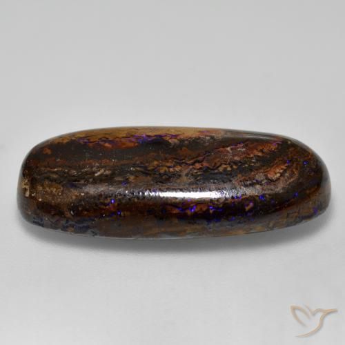 Boulder Opal Gemstone in 27.3 x 13.1 mm Size for Sale, Boulder Opal Stone in Multicolor Color