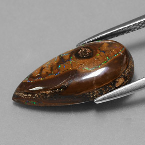 Boulder Opal Gemstone in 18.5 x 9.6 mm Size for Sale, Boulder Opal Stone in Multicolor Color