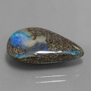 8.45 ct Multicolor Boulder Opal Stone, Natural Boulder Opal in Fancy Cabochon Shape for Sale