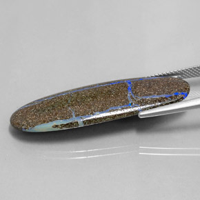 Boulder Opal Gemstone in 40.1 x 13 mm Size for Sale, Boulder Opal Stone in Multicolor Color