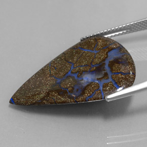 Boulder Opal Gemstone in 26.5 x 20.4 mm Size for Sale, Boulder Opal Stone in Multicolor Color