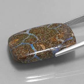 Boulder Opal Gemstone in 24.9 x 16.4 mm Size for Sale, Boulder Opal Stone in Multicolor Color