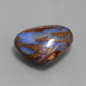 3.78 ct Multicolor Boulder Opal Stone, Natural Boulder Opal in Pear Cabochon Shape for Sale