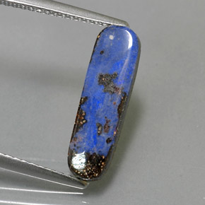 2.10 ct Multicolor Boulder Opal Gemstone, Boulder Opal Gem in Fancy Cabochon Shape for Sale.