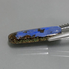 Boulder Opal Gemstone in 16.2 x 4.9 mm Size for Sale, Boulder Opal Stone in Multicolor Color