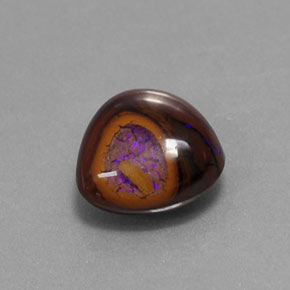 2.05 ct Multicolor Boulder Opal Stone, Natural Boulder Opal in Pear Cabochon Shape for Sale