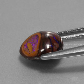 Boulder Opal Gemstone in 7.8 x 7.8 mm Size for Sale, Boulder Opal Stone in Multicolor Color