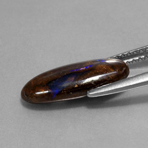 Boulder Opal Gemstone in 14.6 x 6 mm Size for Sale, Boulder Opal Stone in Multicolor Color