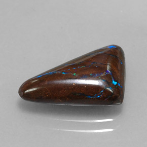 5.10 ct Multicolor Boulder Opal Stone, Natural Boulder Opal in Fancy Cabochon Shape for Sale