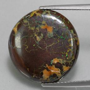 15.8ct Round Cabochon Multicolor Boulder Opal for sale thumb image of 15.8ct Round Cabochon Multicolor Boulder Opal (ID: 336576)