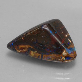 17.35 ct Multicolor Boulder Opal Stone, Natural Boulder Opal in Fancy Cabochon Shape for Sale