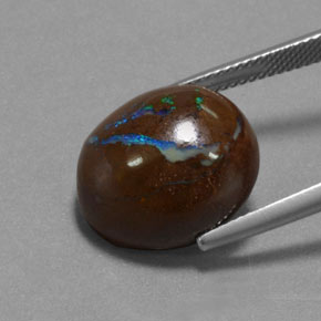 Boulder Opal Gemstone in 15.9 x 15 mm Size for Sale, Boulder Opal Stone in Multicolor Color